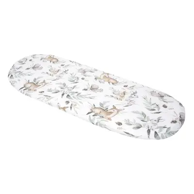 Medi Partners Fitted sheet for a stroller – cotton – Deer in leaves