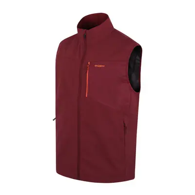 Men's softshell vest HUSKY Salien burgundy