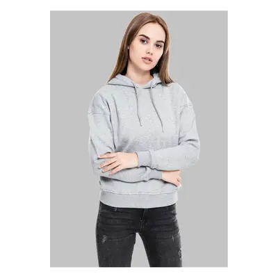 Women's grey hooded