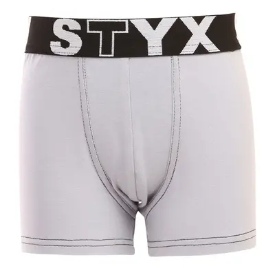 Children's boxers Styx sports rubber light gray