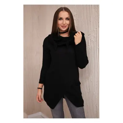 Kesi Sweater with envelope bottom black