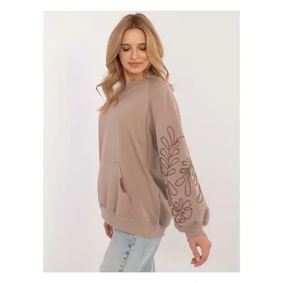 Sweatshirt-RV-BL-9972.10X-dark beige