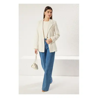 Trendyol Stone Linen Look Woven Jacket