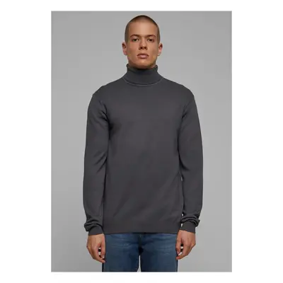 Knitted turtleneck dark grey