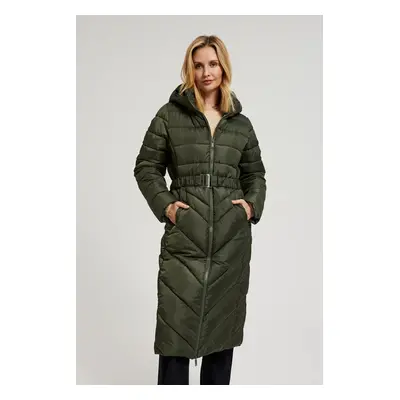 Women's quilted coat MOODO - olive green