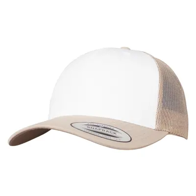 Retro Trucker Colorful front khaki/white/khaki