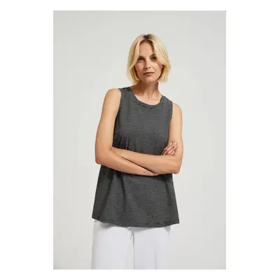 Women's striped top MOODO - black/white