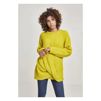 Women's Wrap Sweater - Yellow