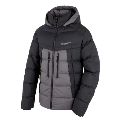 Men's down jacket HUSKY Durra black/grey