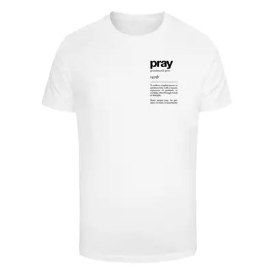 Men's T-shirt Pray Definition white