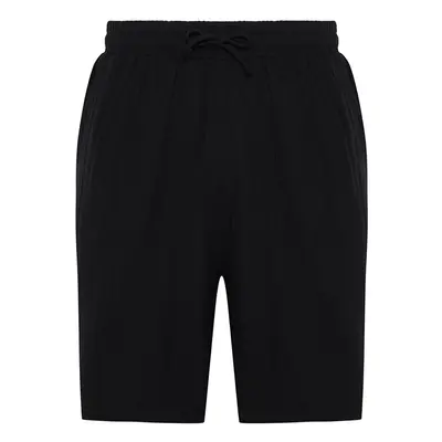 Trendyol Black Muslin Woven Summer Shorts