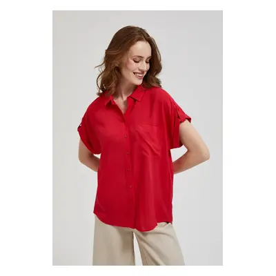 Women's shirt with pocket MOODO - red