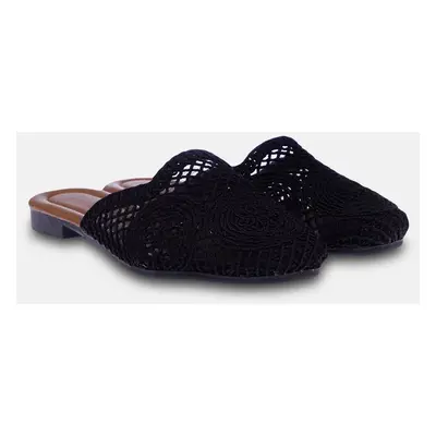 Trendyol Black Knitted Detailed Women's Slippers