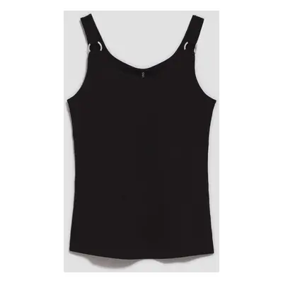 WOMEN'S TOP L-TS-4063 BLACK