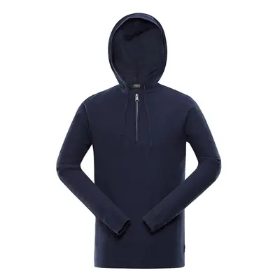 Men's hooded sweater nax NAX POLIN mood indigo