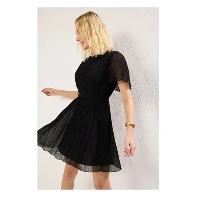 Trendyol Black Plain Midi Woven Dress