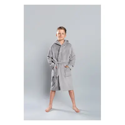 Boys' Long Sleeve Bathrobe Mimas - Grey