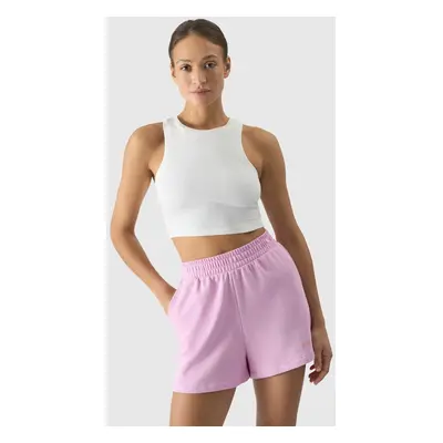 Women's Slim 4F Crop Top - Cream