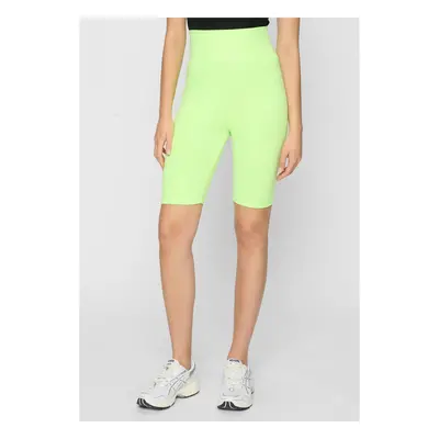 Women's Cycling High Waist Shorts 2-Pack Electric Lime/Black