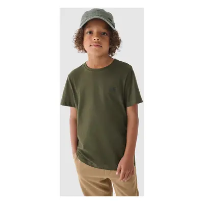 Boys Smooth Cotton póló Khaki 4F 4FJWMM00TTS