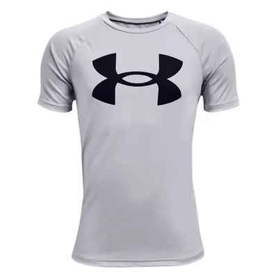 Boys' T-shirt Under Armour Tech Big Logo SS - light grey