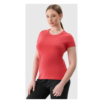 Women's slim T-shirt 4F - red