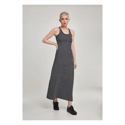 Women's long dress Racer Back Black/white