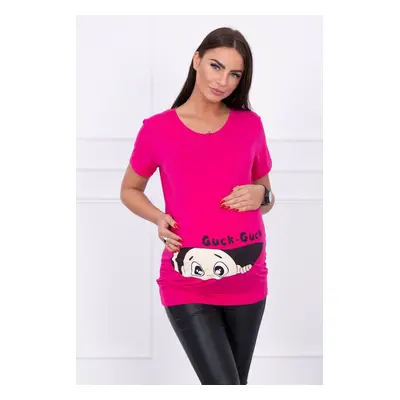 marka niezdefiniowana Maternity blouse Guck fuchsia