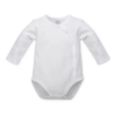 Pinokio Bodysuit Buttoned Long Sleeve White