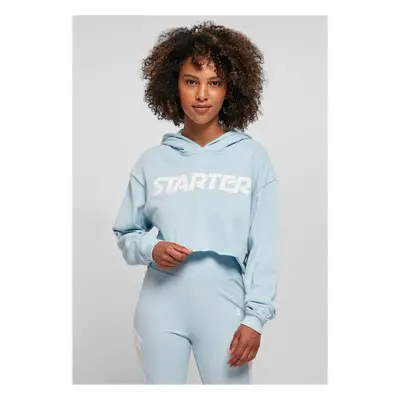 Women's Cropped Hoody Starter Ice-Blue