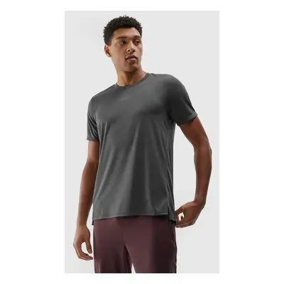 Men's quick-drying sports T-shirt 4F - anthracite