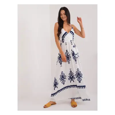 Dress-DHJ-SK-16201.84-white-navy blue