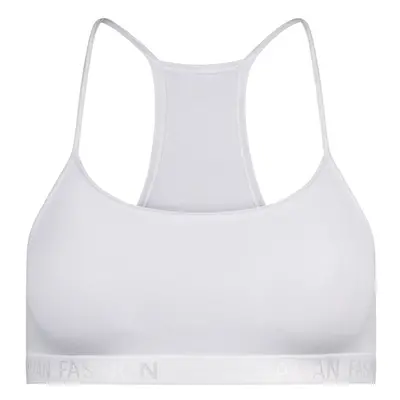 Nikola girl's bra with narrow straps - white