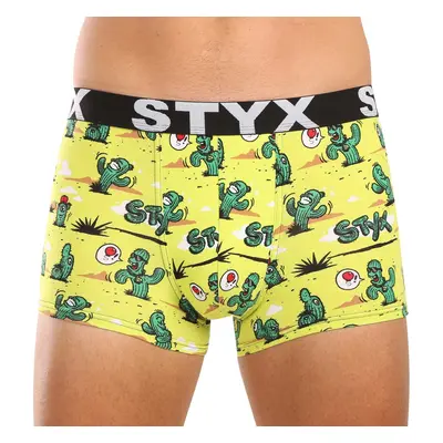 Men's boxers Styx art sports rubber cacti