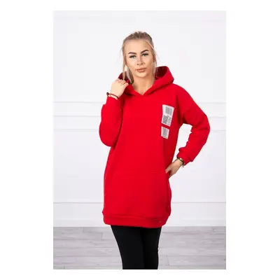 Hoodie with red patches