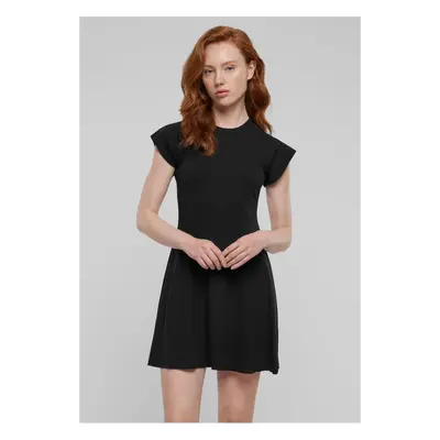 Women's Skater Rib Dress - Black