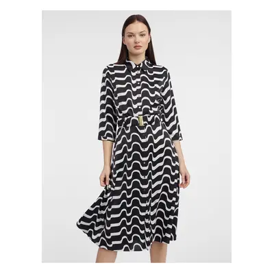 Orsay Black Women Patterned Shirt Dress - Women