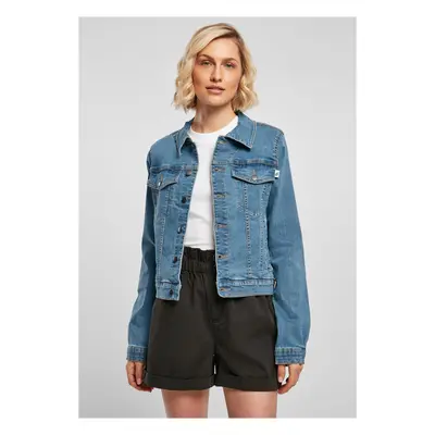 Women's Organic Denim Jacket Clear Blue Washed