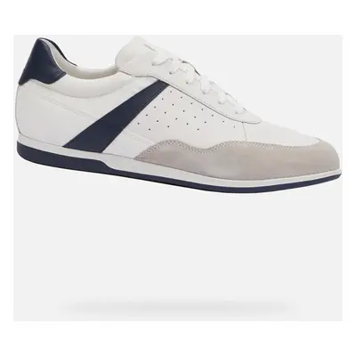 White men's sneakers Geox Renan - Men's