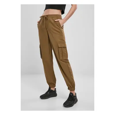 Women's viscose twill trousers summer olive