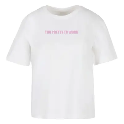 Women's T-shirt Too Pretty white