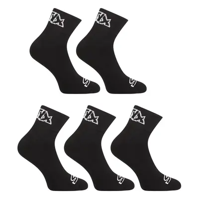 5PACK Styx ankle socks black