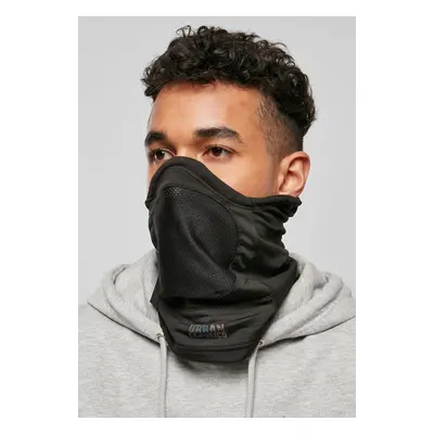 Elastic neck gaiter in black