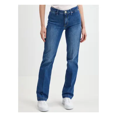 Dark blue women straight fit jeans Guess Sexy Straight Marina - Women