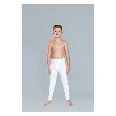 Long boys' trousers Jaś - white