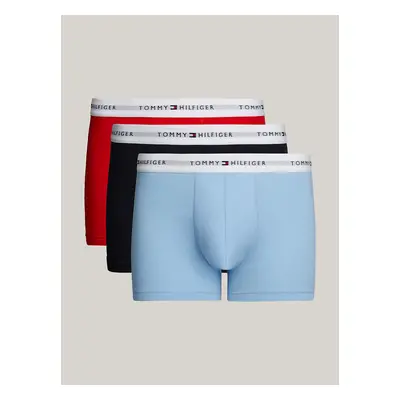 Set of three men's boxers in blue and red Tommy Hilfiger Underwe - Men's