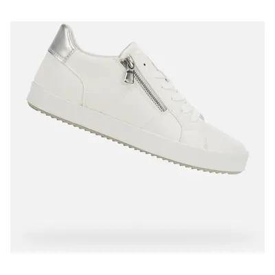 White women's sneakers Geox Blomiee - Women's