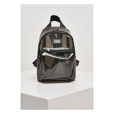 Transparent mini backpack transparent black