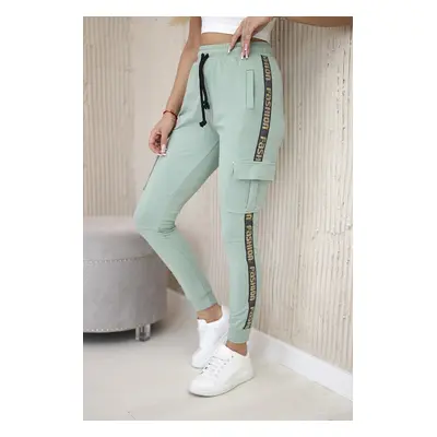 Cargo trousers dark mint