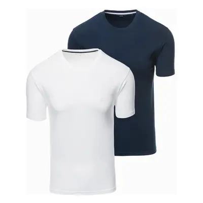 Ombre Set of men's t-shirts with round neckline